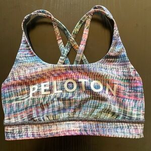 Peloton Lululemon multi color sports bra size 4